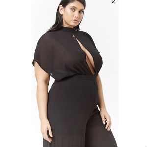 Forever 21 Plus Size Black Jumper